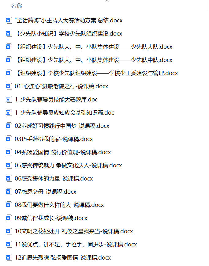 少先队基础知识（辅导员技能大赛资料）