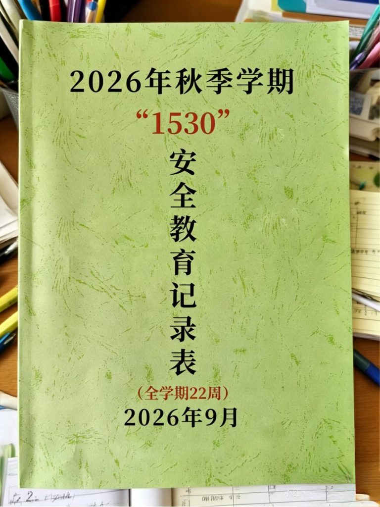 2026年秋季学期1530安全教育记录表