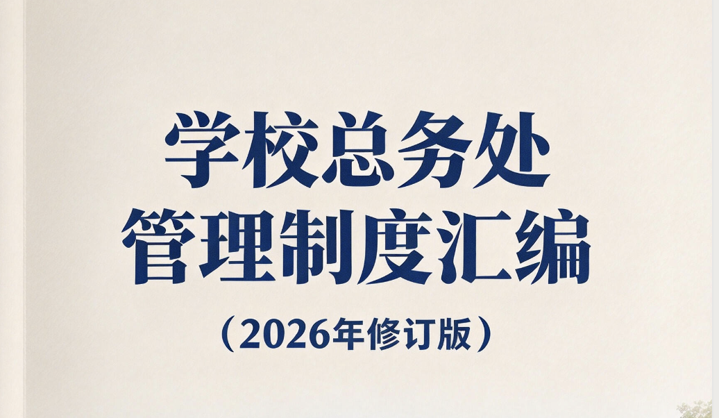 2026新版学校总务处管理制度汇编